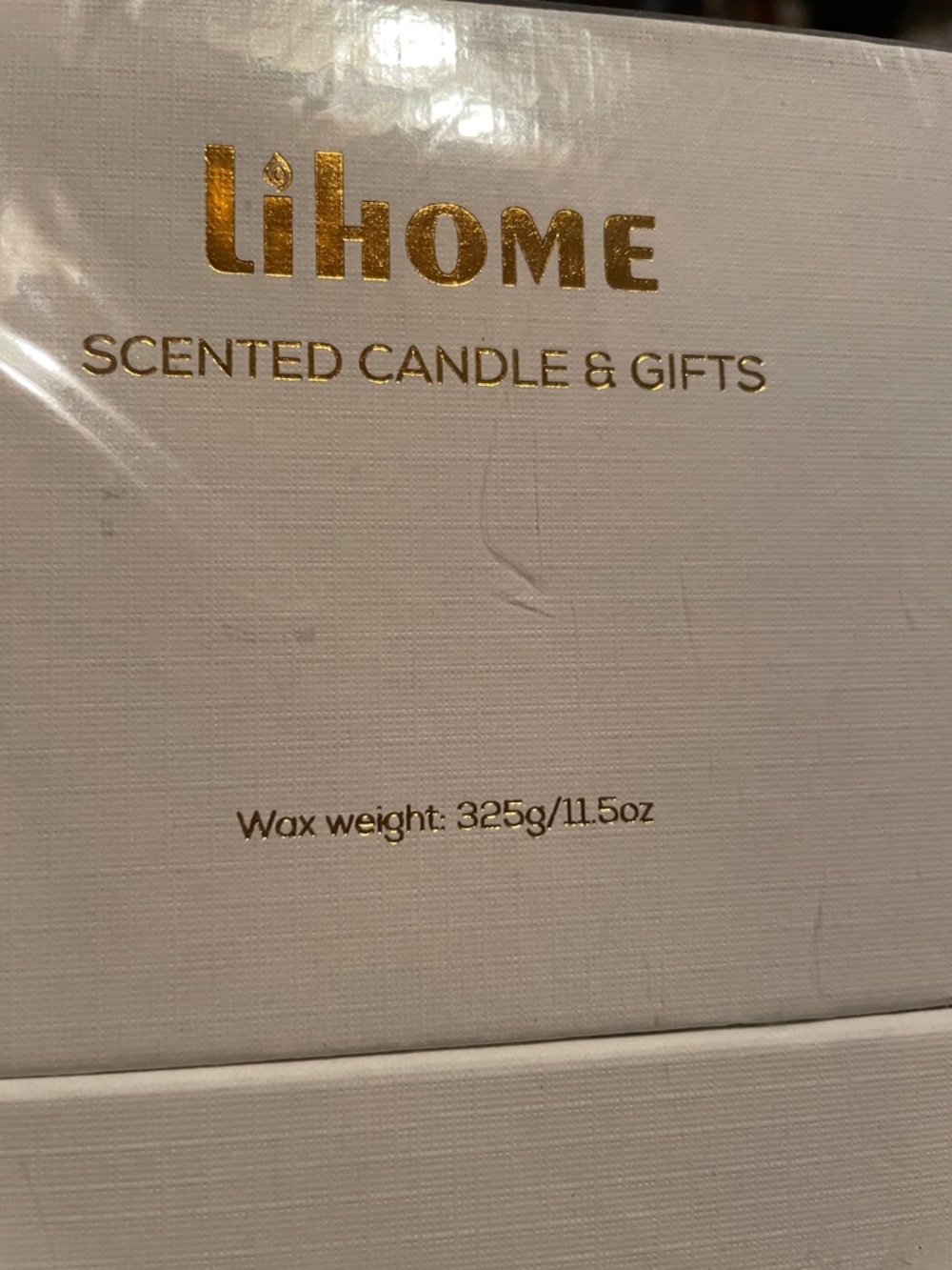 iHome White & Gold Scented Candle Gift Box